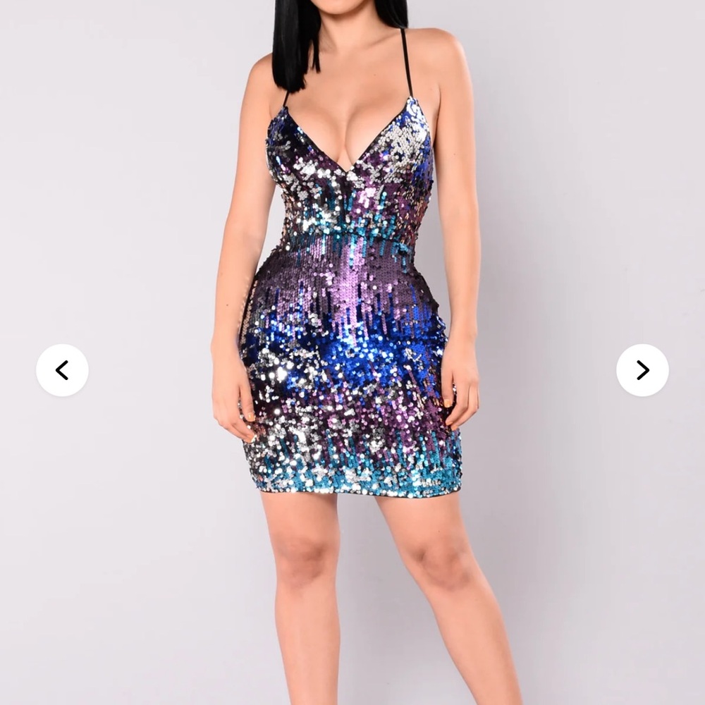 Sparkling Sequin Mini Dress 1X